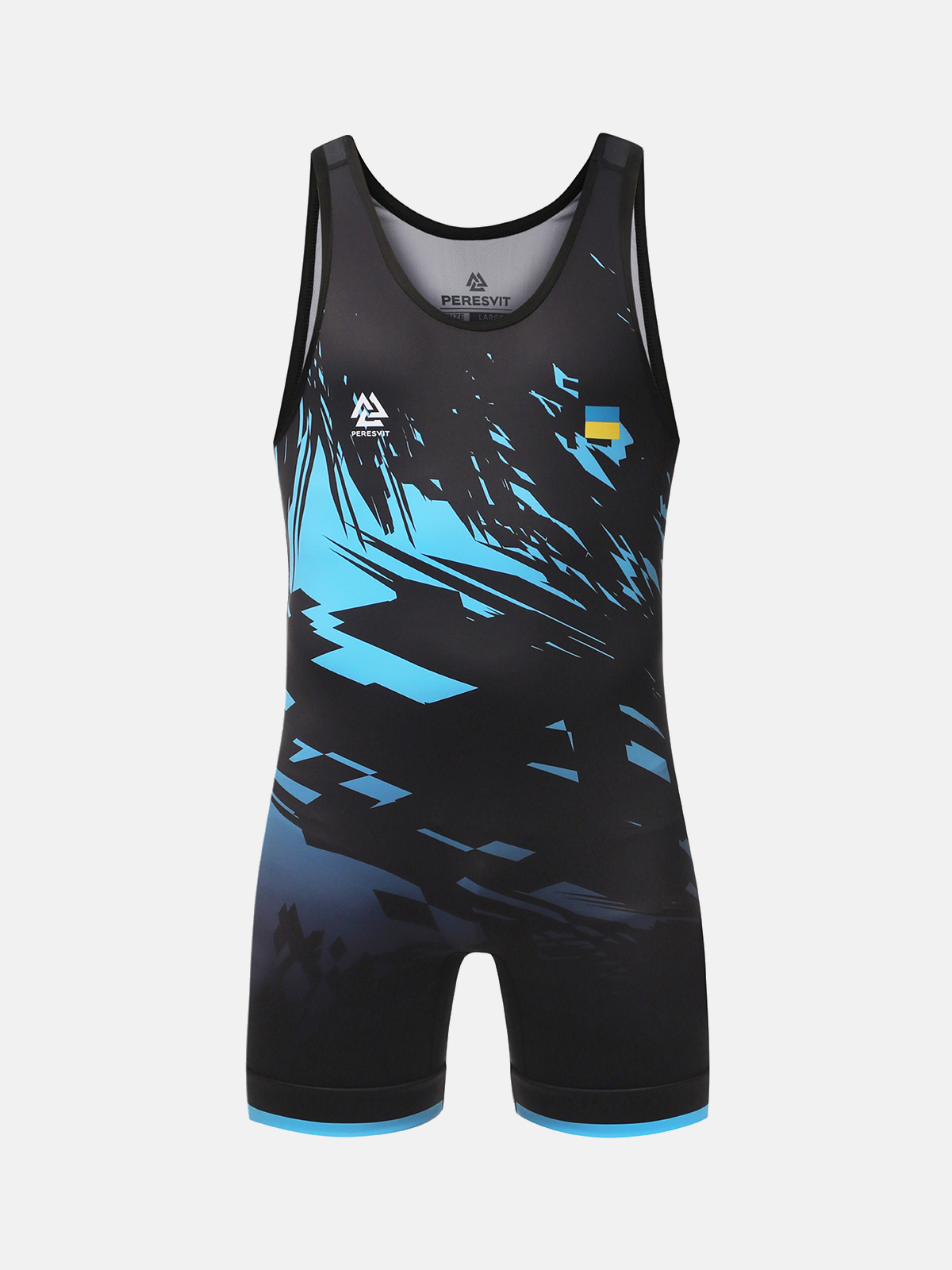 Peresvit Turmoil Adults Wrestling Singlet Blue Black, Фото № 3