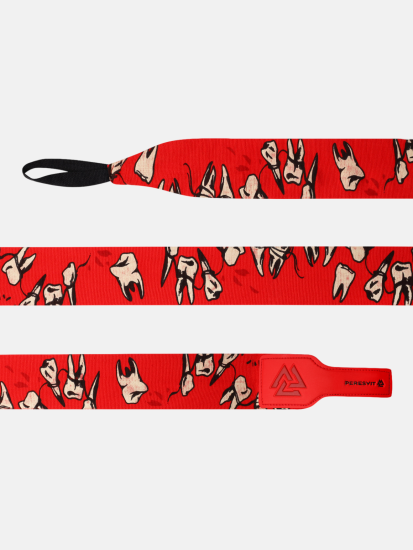 Teeth Printed Handwraps Red, Фото № 2