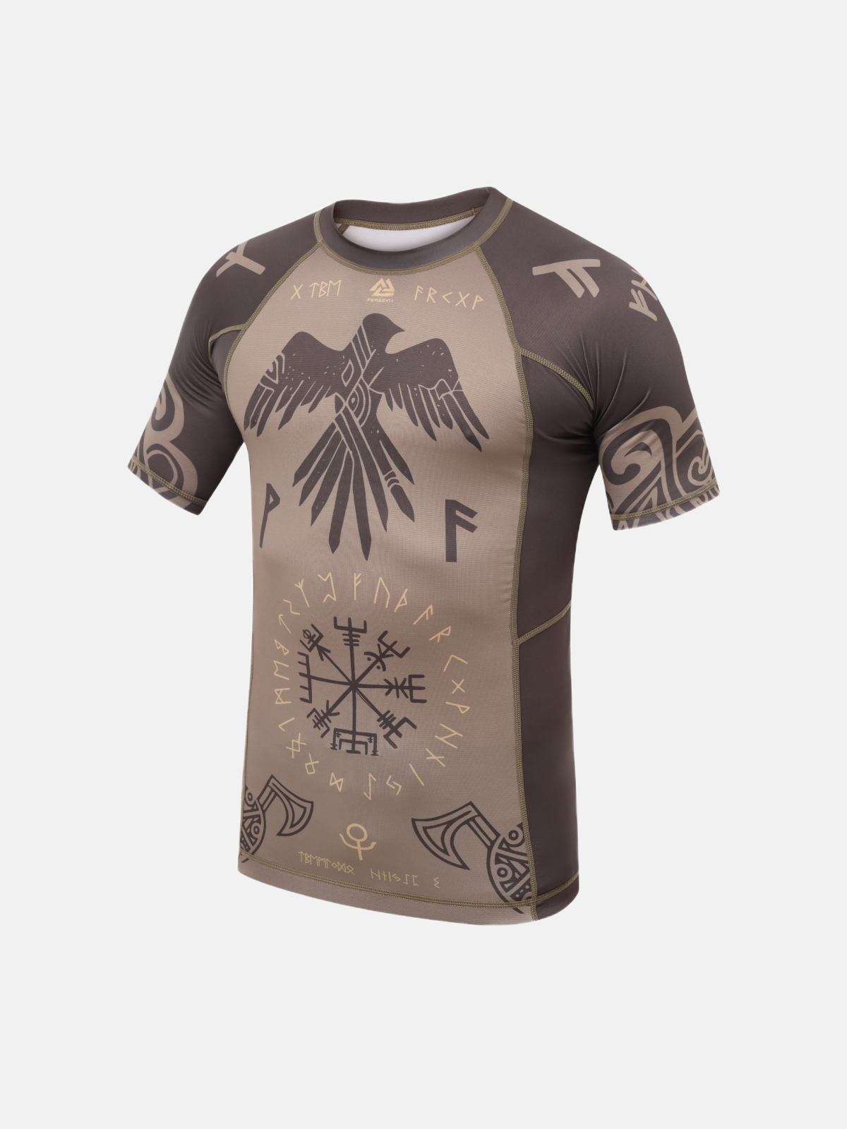Valhalla Rashguard Short Sleeve Ash Brown, Фото № 3