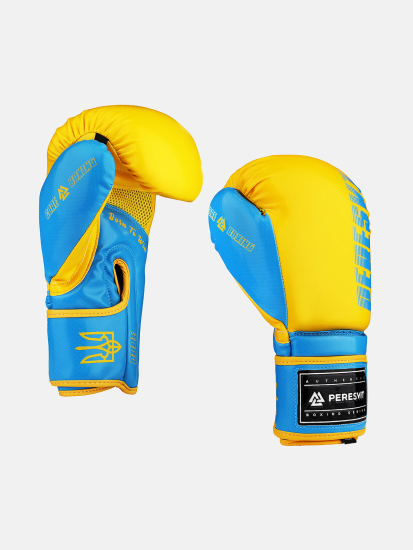 Peresvit Core Boxing Gloves Blue Yellow, Фото № 3
