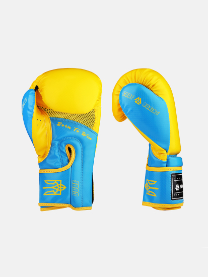 Peresvit Core Boxing Gloves Blue Yellow, Фото № 2
