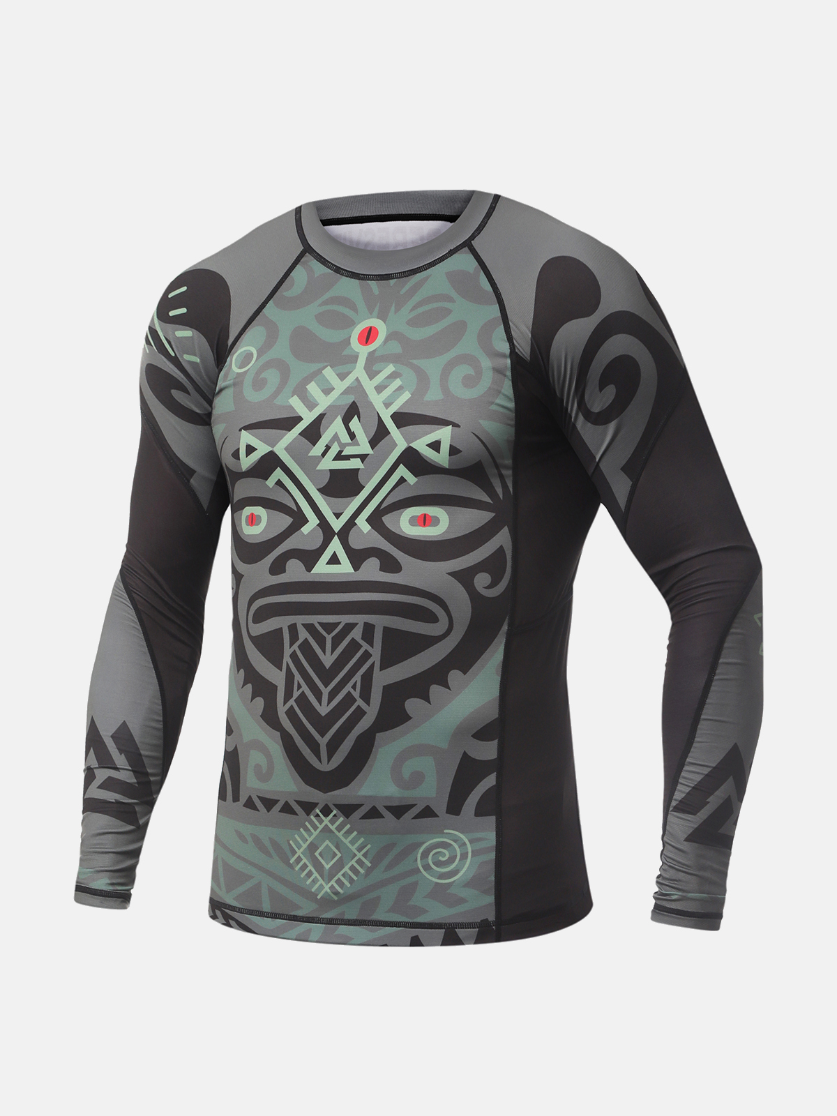 Peresvit Maori Long Sleeve Rashguard Black Military Green