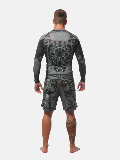 Peresvit Maori Long Sleeve Rashguard Black Military Green, Фото № 5