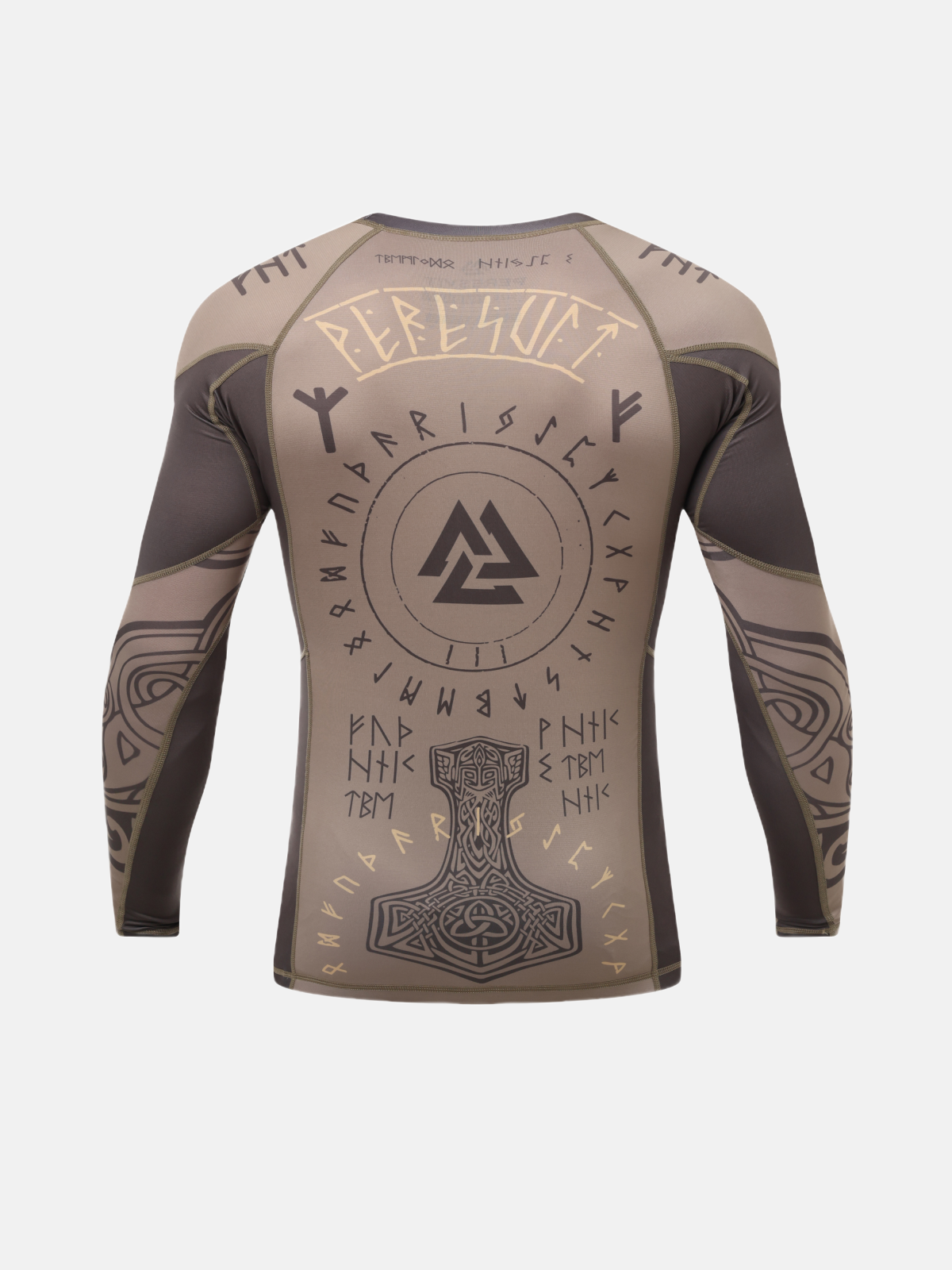 Valhalla Rashguard Long Sleeve Ash Brown, Фото № 2