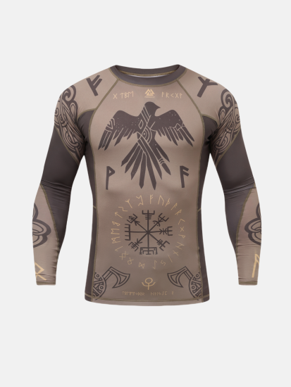 Valhalla Rashguard Long Sleeve Ash Brown