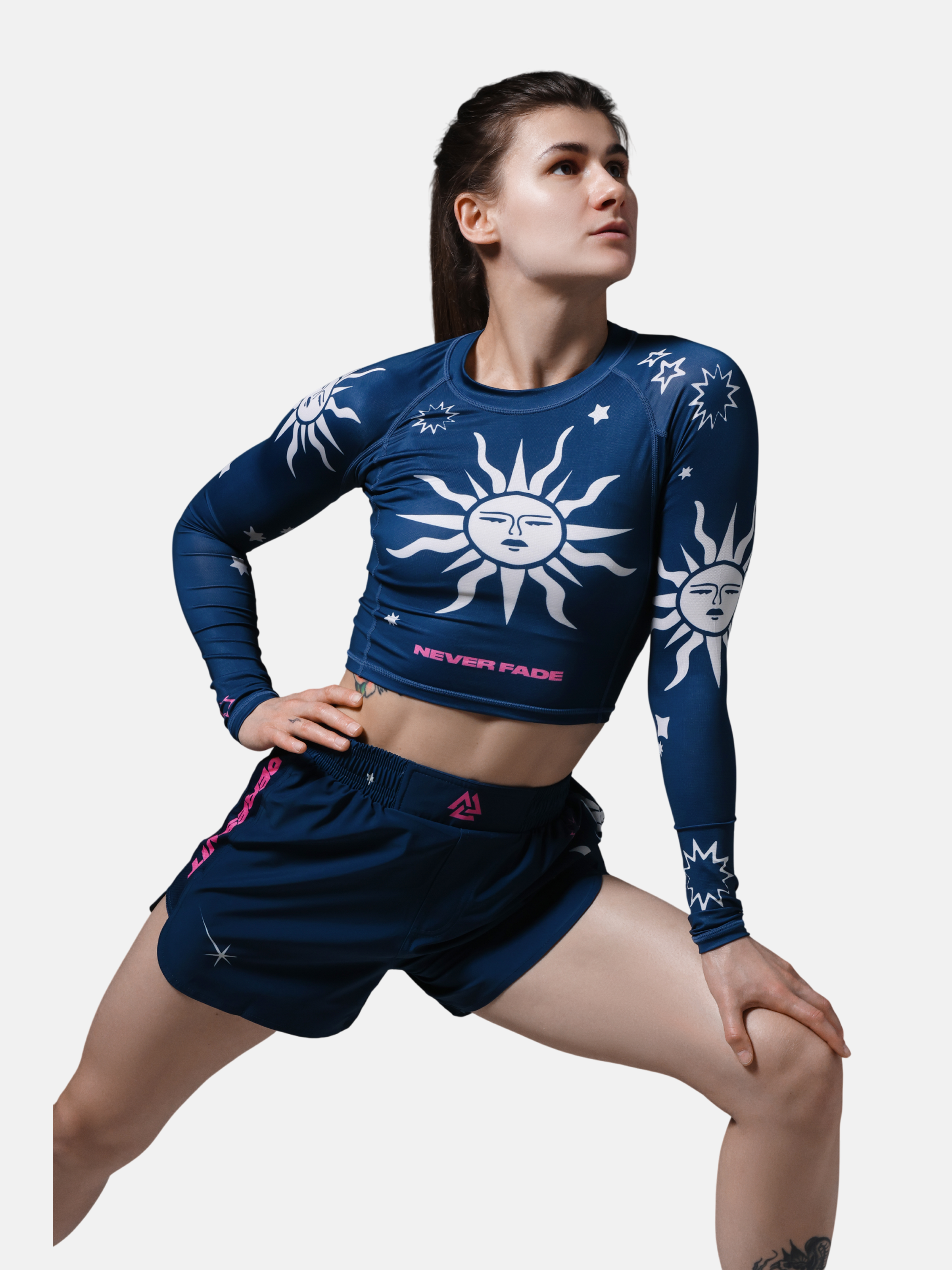 Equinox Ladies Rashguard Cropped Long Sleeve
