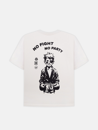 Peresvit No Fight No Party T-shirt White, Photo No. 3