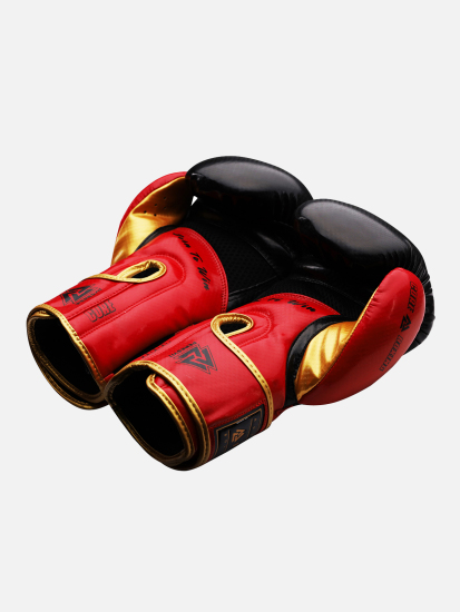 Peresvit Core Boxing Gloves Black Red Yellow, Фото № 3