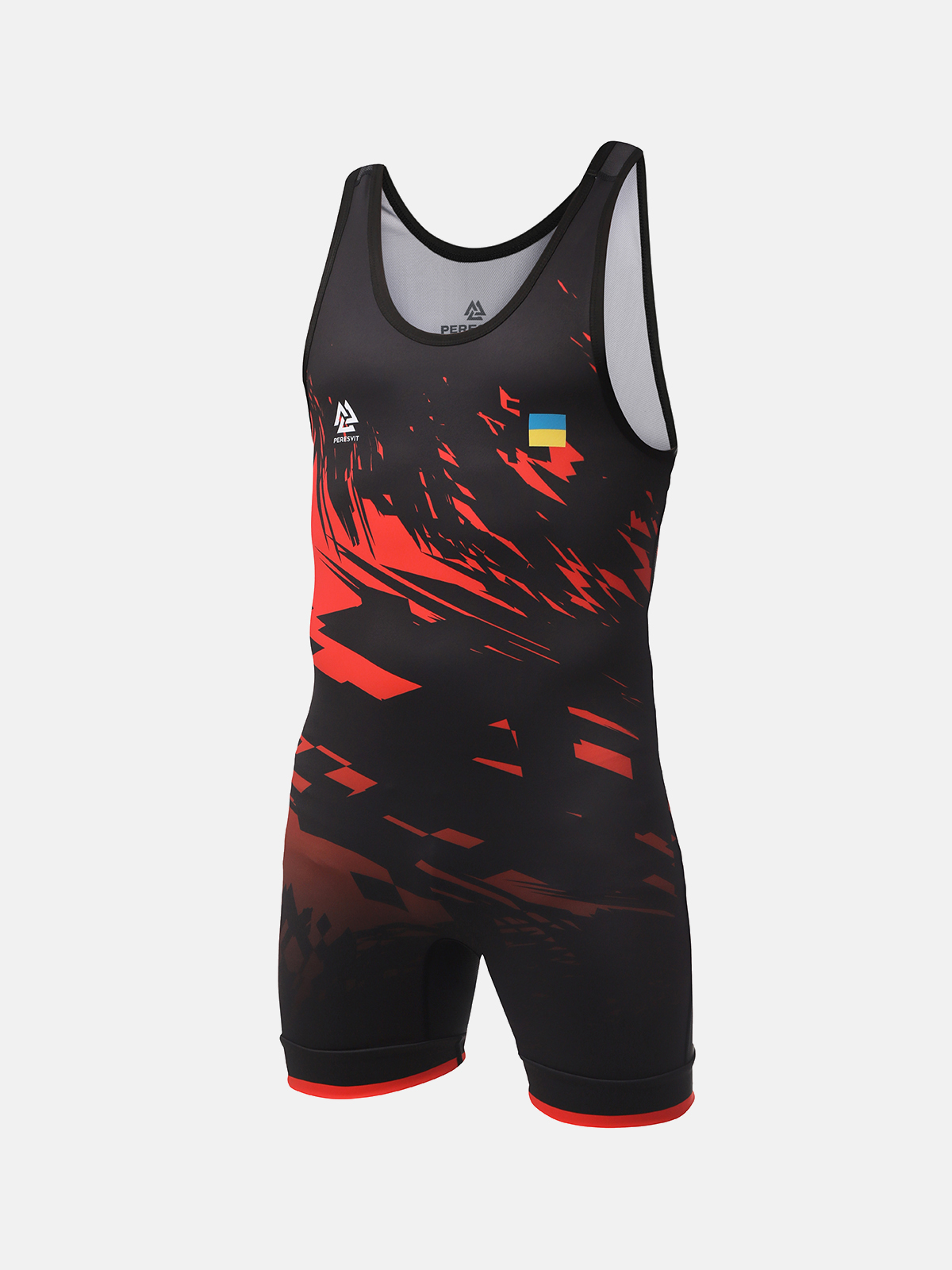 Peresvit Turmoil Kids Wrestling Singlet Red Black, Фото № 3