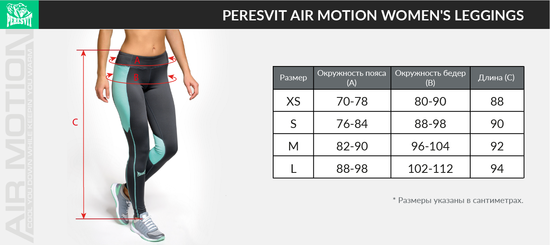 Peresvit Air Motion Womens Leggings Mint, Фото № 5