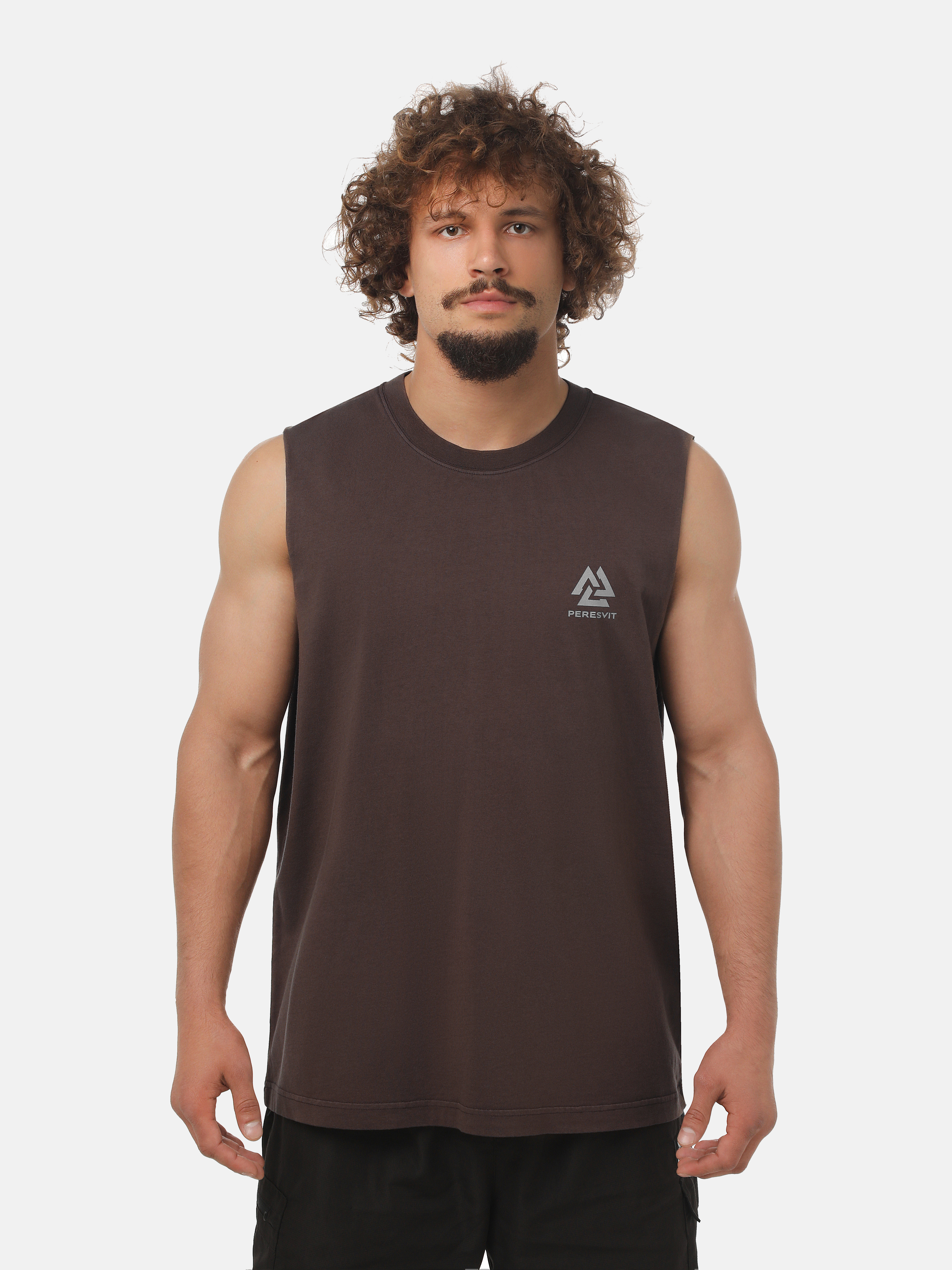 Peresvit Sign Tank Top Dark Brown, Фото № 2