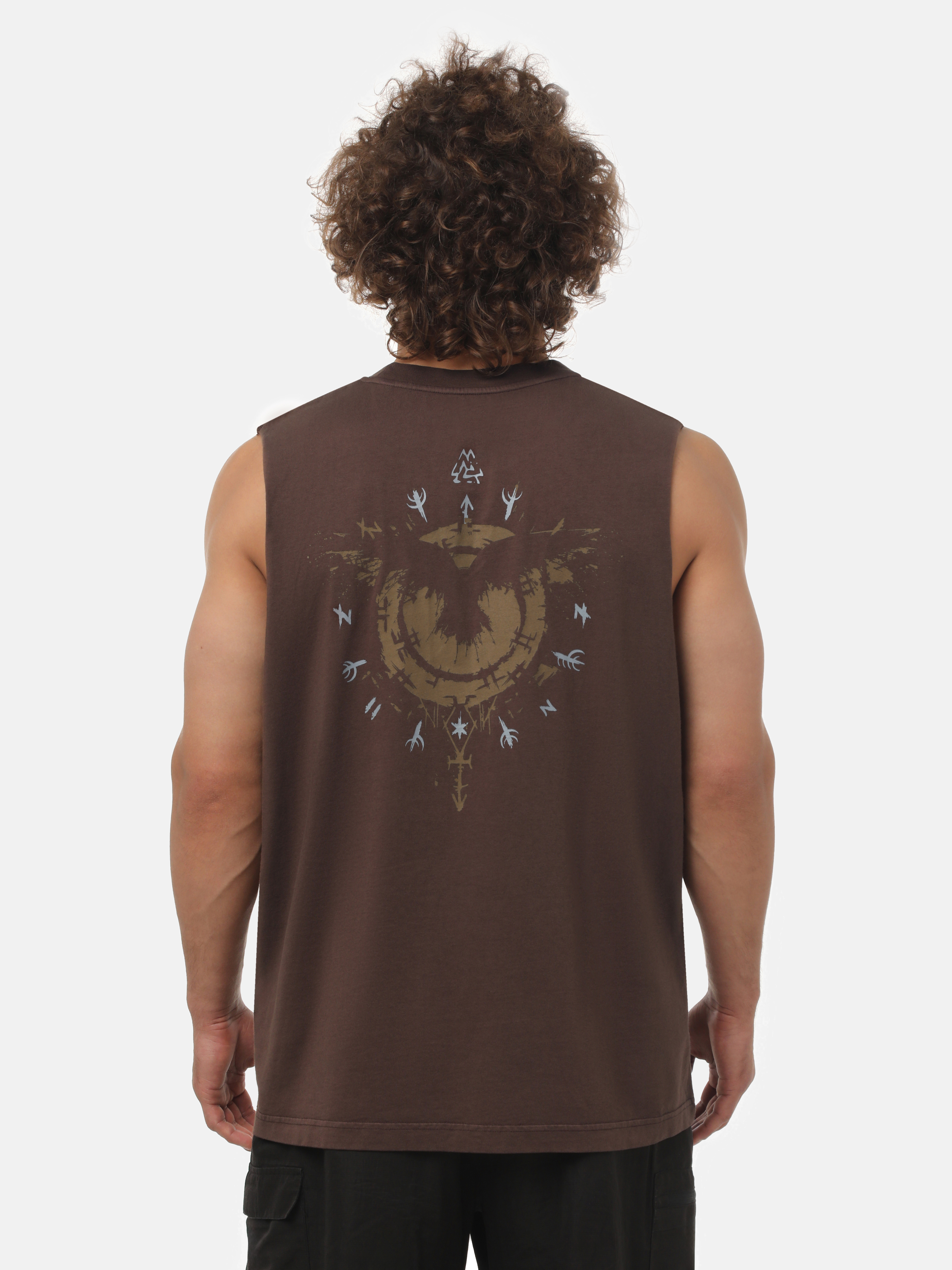 Peresvit Sign Tank Top Dark Brown