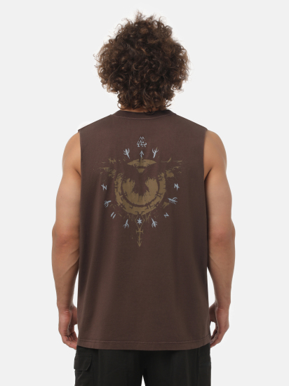 Peresvit Sign Tank Top Dark Brown