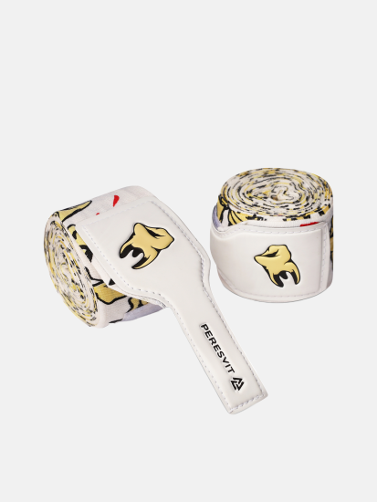 Teeth Printed Handwraps Grey