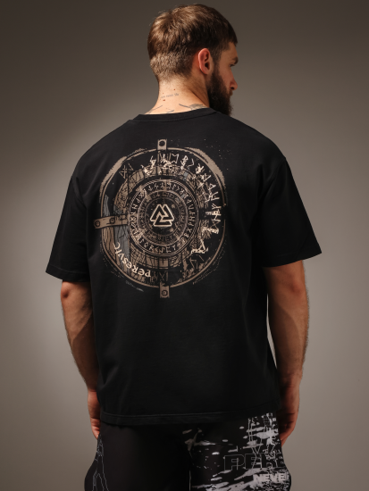 Oversized Imprint T-shirt Roast Black