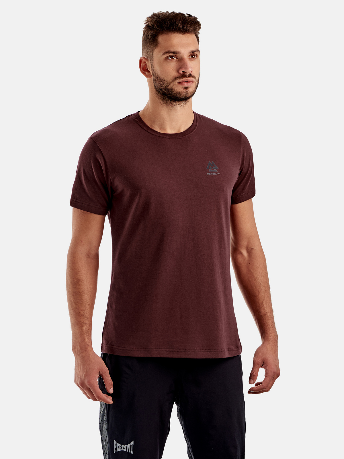 Peresvit Dynamic Cotton Short Sleeve T-shirt Maroon