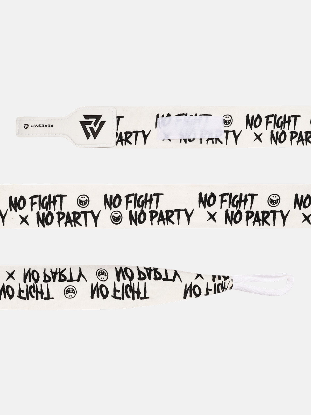 No Fight No Party Printed Handwraps White, Фото № 2