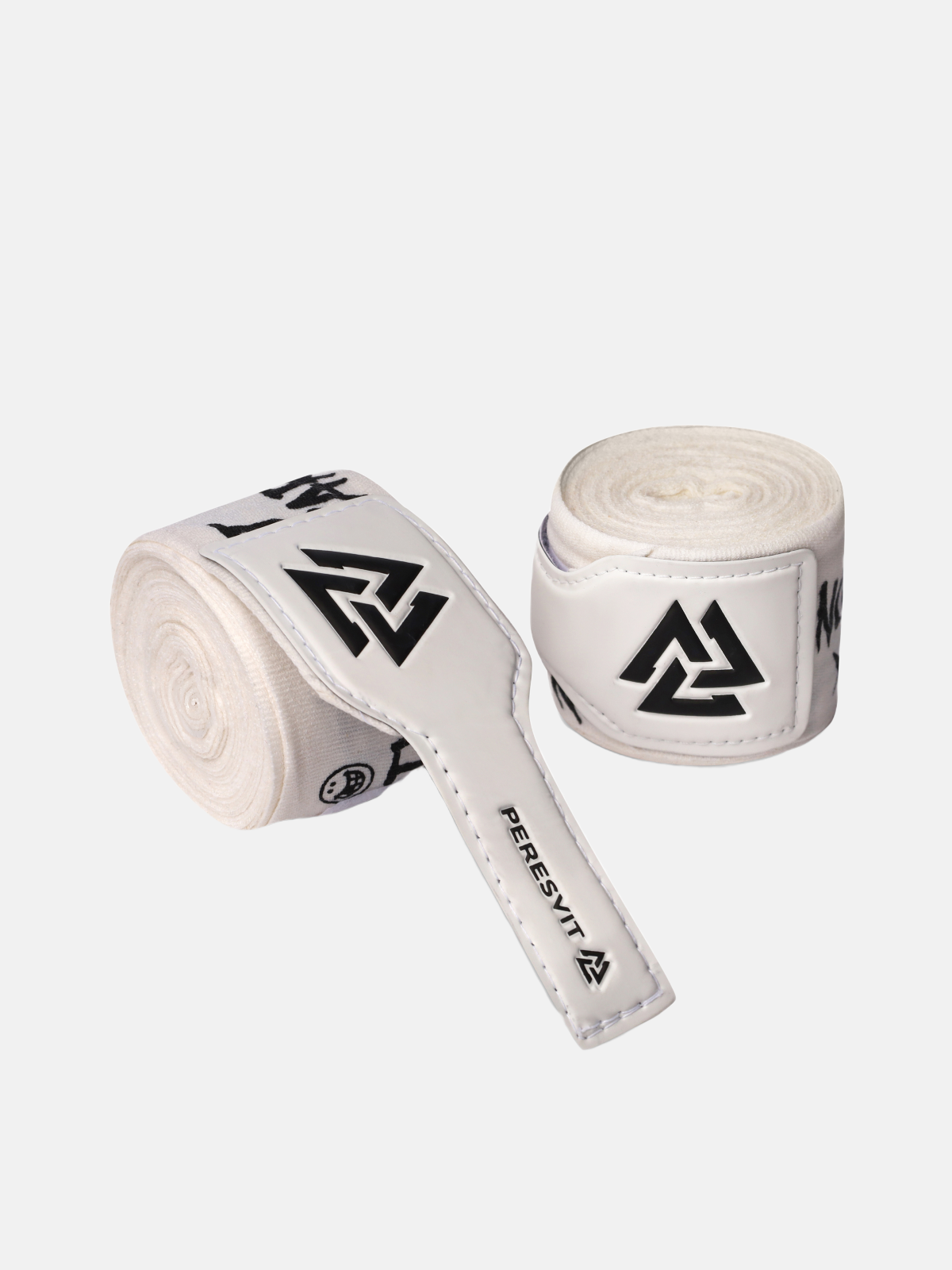 No Fight No Party Printed Handwraps White
