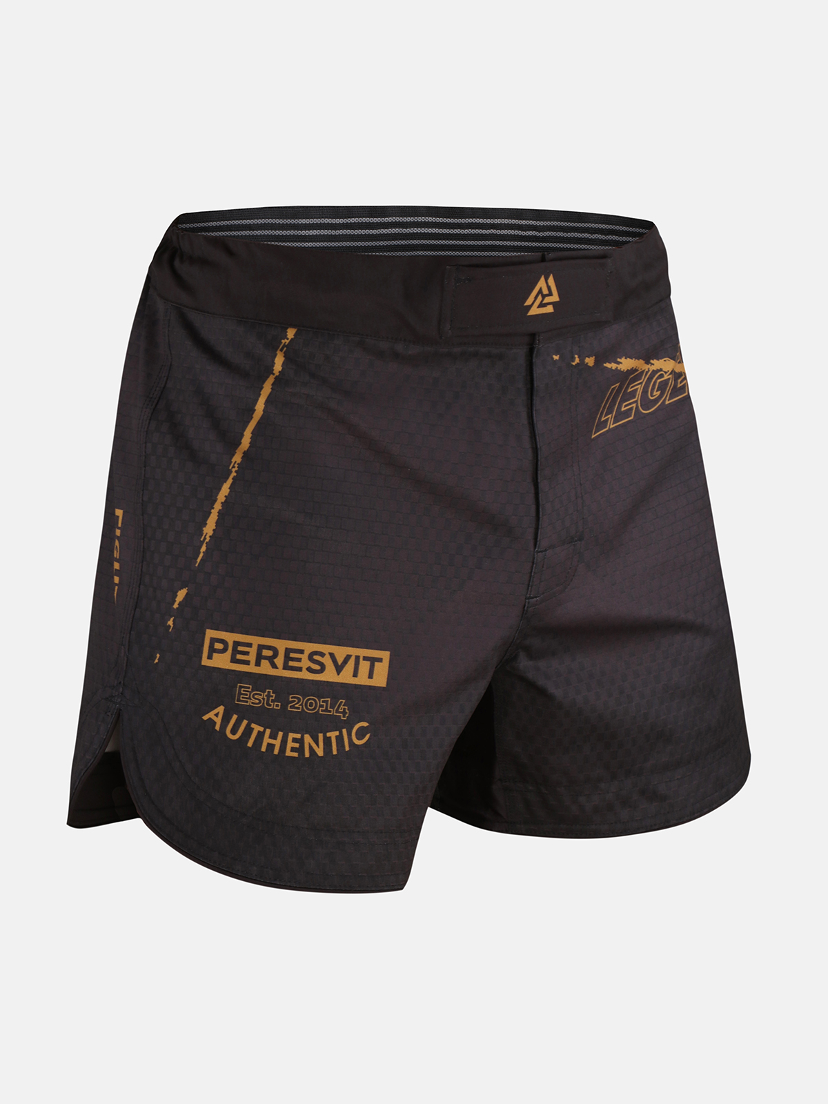 Peresvit Legend ММА Fight Shorts Black Rain Medium Length, Фото № 3