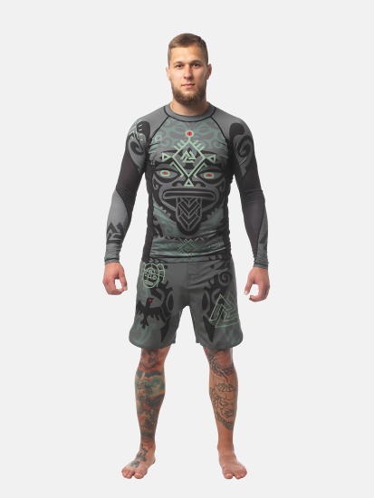 Peresvit Maori MMA Shorts Black Military Green, Фото № 4