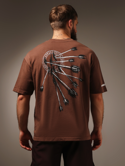 Oversized St. Sebastian T-shirt Umber